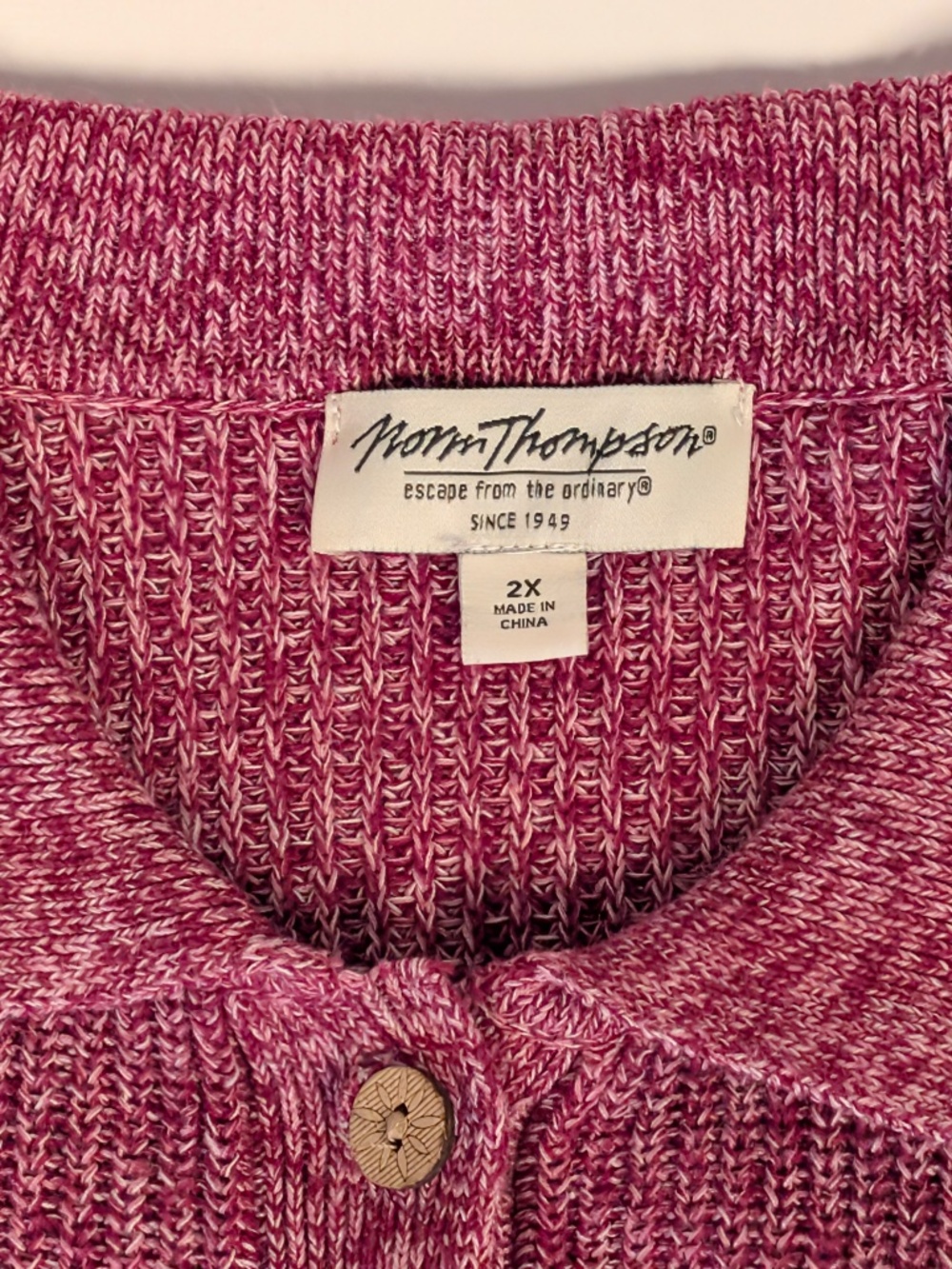 Norm Thompson Womens Knitted Sweater Top - Picture 2 of 9